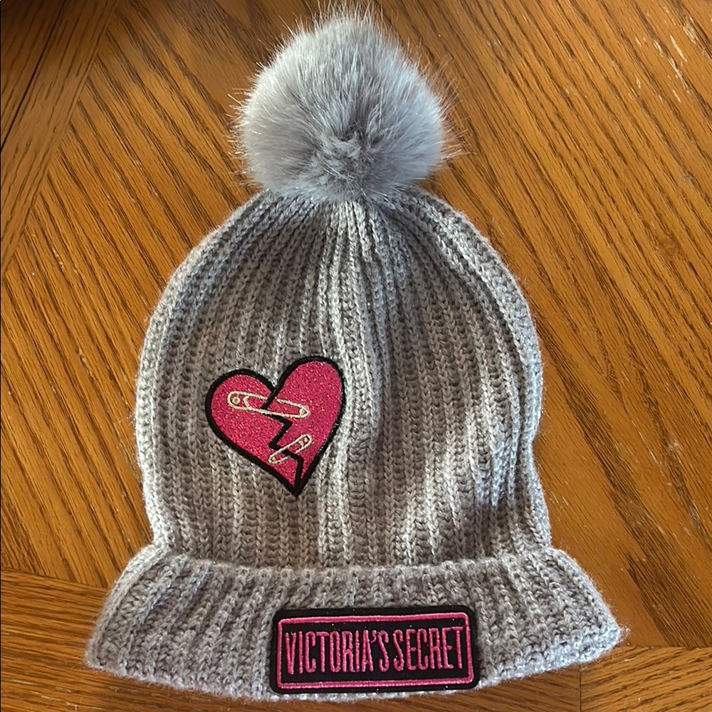 Victoria's Secret Gray Knit beanie